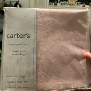 Carter's Soft Pink Changing Pad Cover